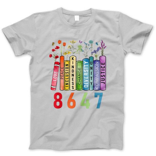 Photograph of four blank t-shirts greys beige and army green. Clipping path included. Ready for your.jpg