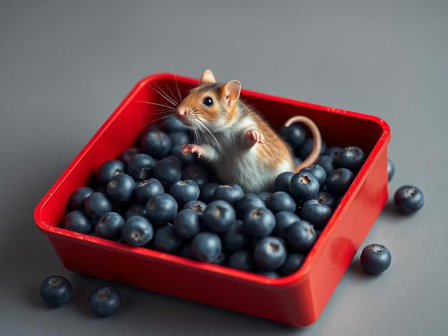 www.naked-ai.art - A red box of blue berries with a rat dancing inside.jpg