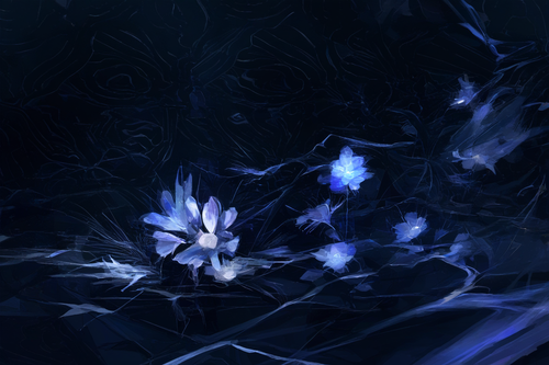 metal, dark theme, abstract, painting (medium), tile background, flower s 2319360259.png