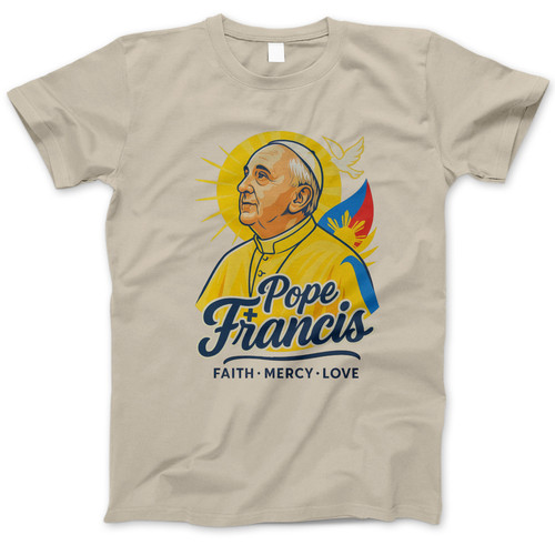 Photograph of four blank t-shirts greys beige and army green. Clipping path included. Ready for your.jpg