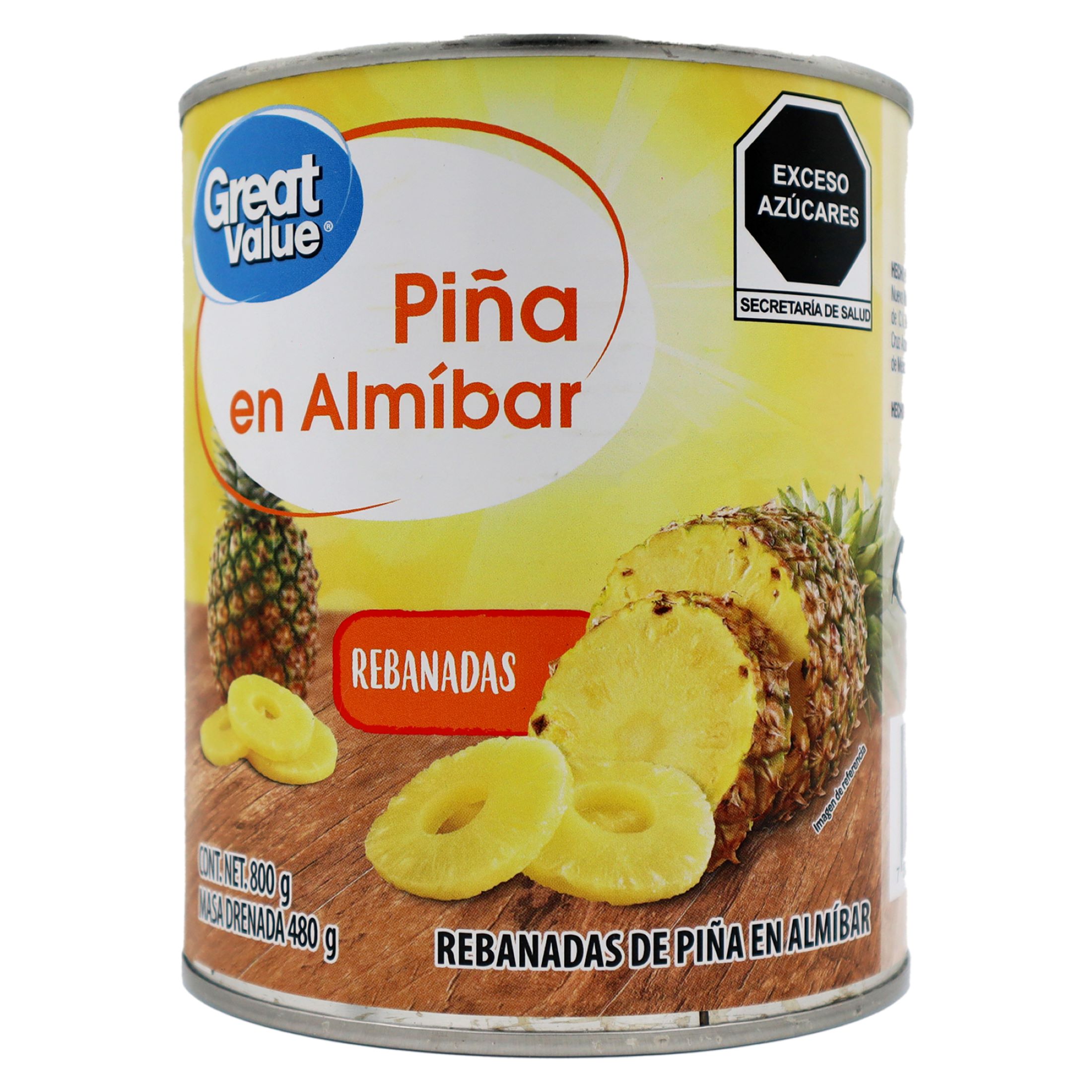 Piña en almíbar Great Value rebanada 800 g || Bodega Aurrera Despensa a ...