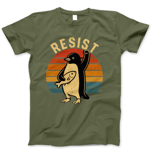 Photograph of four blank t-shirts greys beige and army green. Clipping path included. Ready for your.jpg