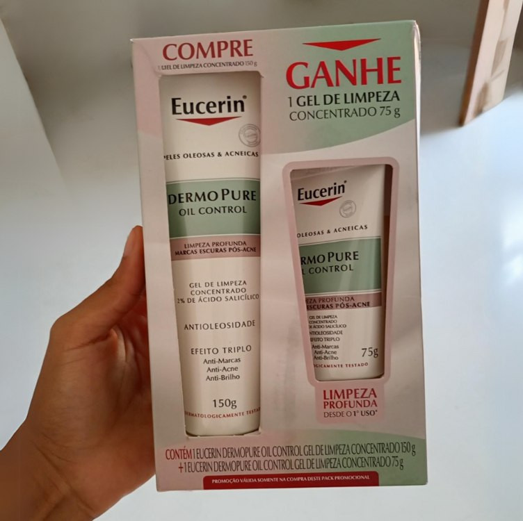 Kit Eucerin Gel de Limpeza Facial Concentrado 150ml + Gel de Limpeza Facial Concentrado 75ml