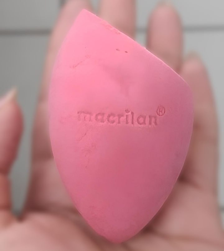 Makelovers Esponja Ep10 Gota Chanfrada Para Maquiagem Macrilan – Rosa Claro Macrilan – Sem Latex