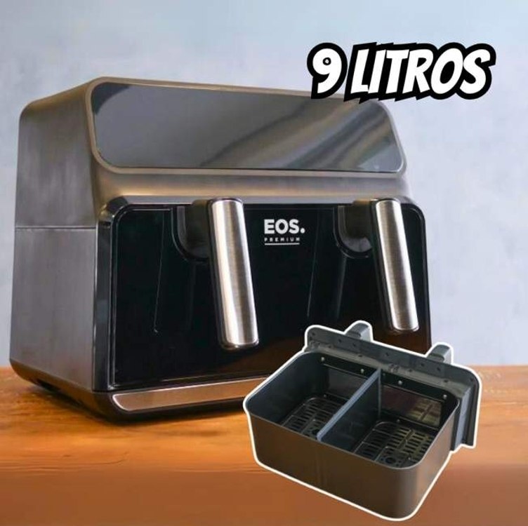 Fritadeira Air Fryer Eos 9 Litros Digital Dual Zone Eaf90dd