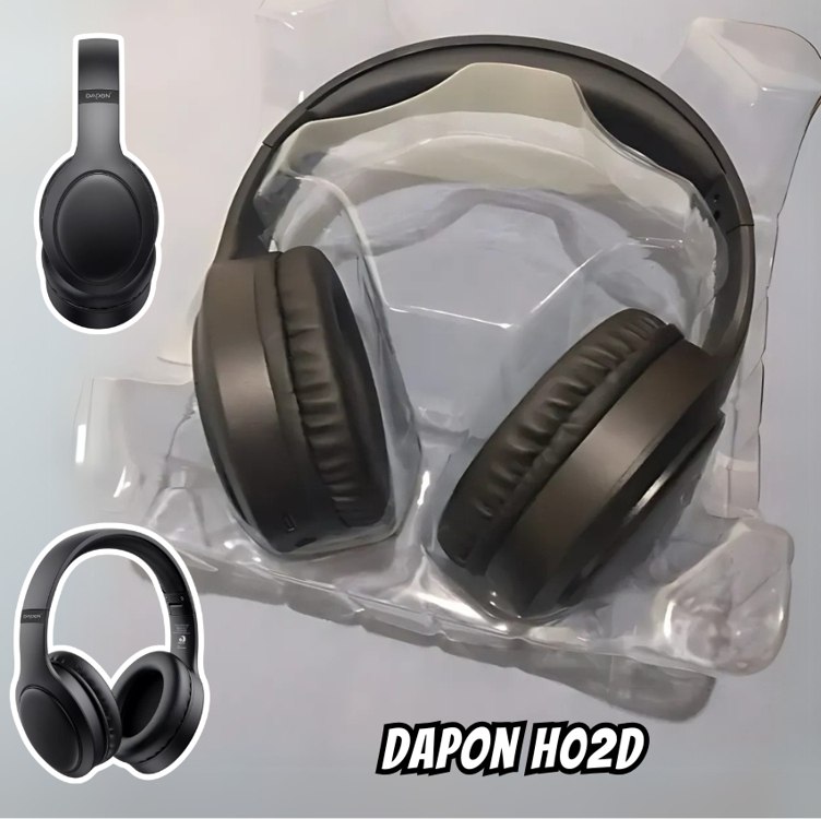 Fone De Ouvido Headphone Dapon H02d Bluetooth 5.1 Com Microfone Cor Preto