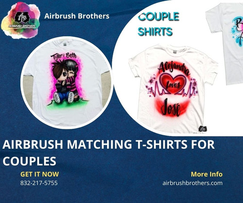 Airbrush Matching T-Shirts for Couples: Unique Designs for Perfect Pairing.jpg