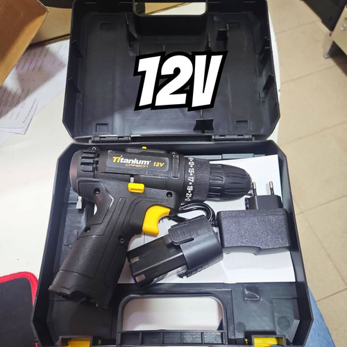 Titanium, Parafusadeira A Bateria CARBON 12V Sem Fio com Carregador Bivolt com Maleta e 2 Acessórios.jpg