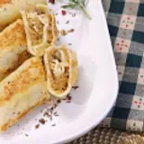 krokiet z kapysta i pieczarkami
