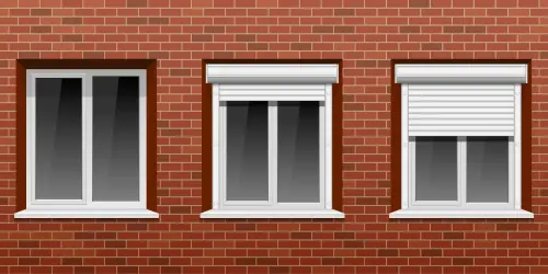 windows on brick wall vector.webp