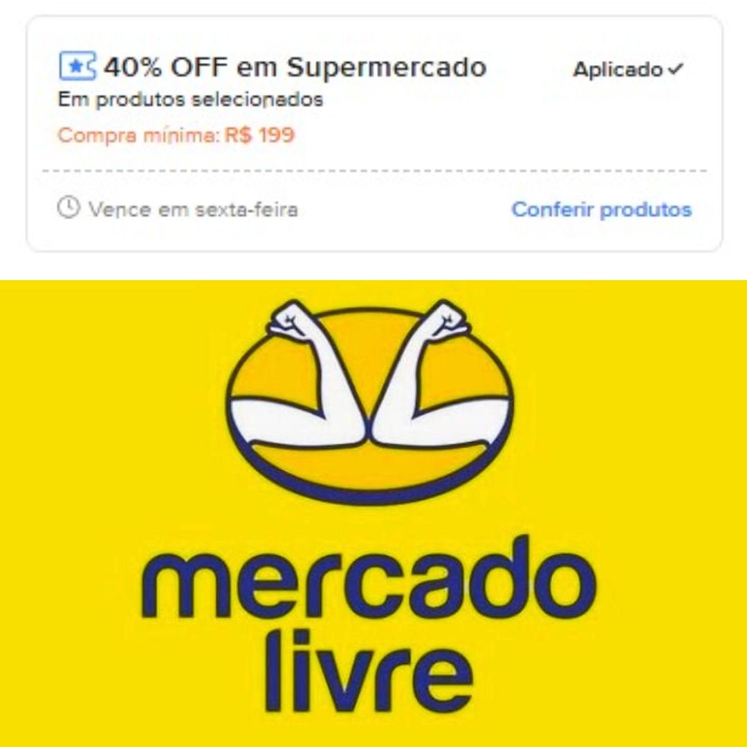 40% OFF em R$ 199 em Supermercado