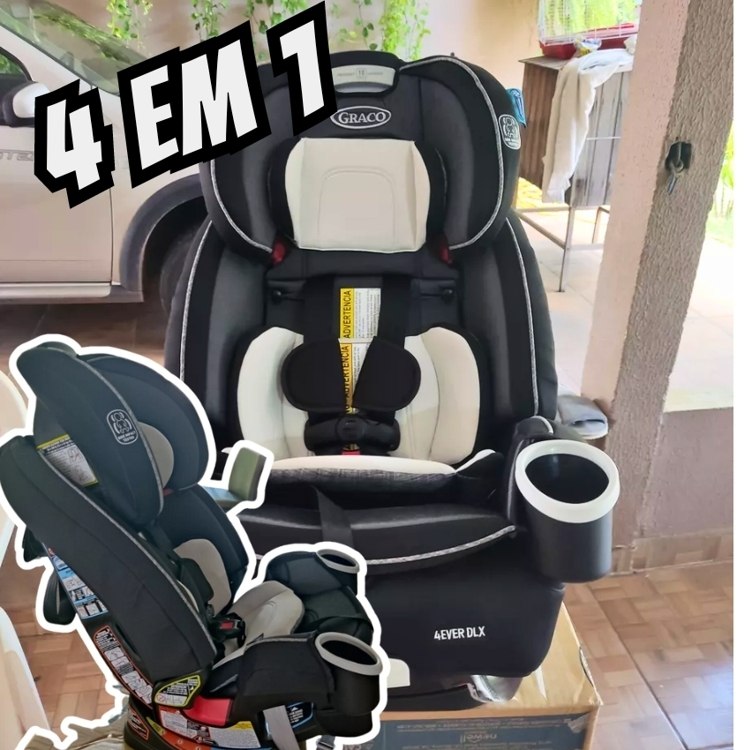 Cadeira de Carro Infantil 4Ever DLX 4 em 1 – Graco – Preto