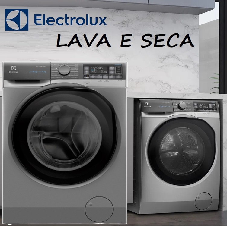 Lava & Seca Electrolux 11 Kg Ultimate Care Prata com 15 Programas de Lavagem – LSW11