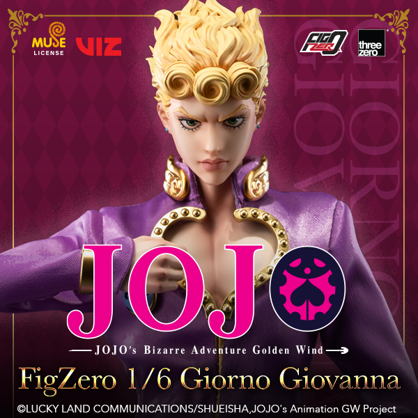 Threezero Unveils Giorno Giovanna 1/6 Scale Figure from JoJo’s Bizarre Adventure: Golden Wind Threezero Unveils Giorno Giovanna 1/6 Scale Figure from JoJo’s Bizarre Adventure: Golden Wind