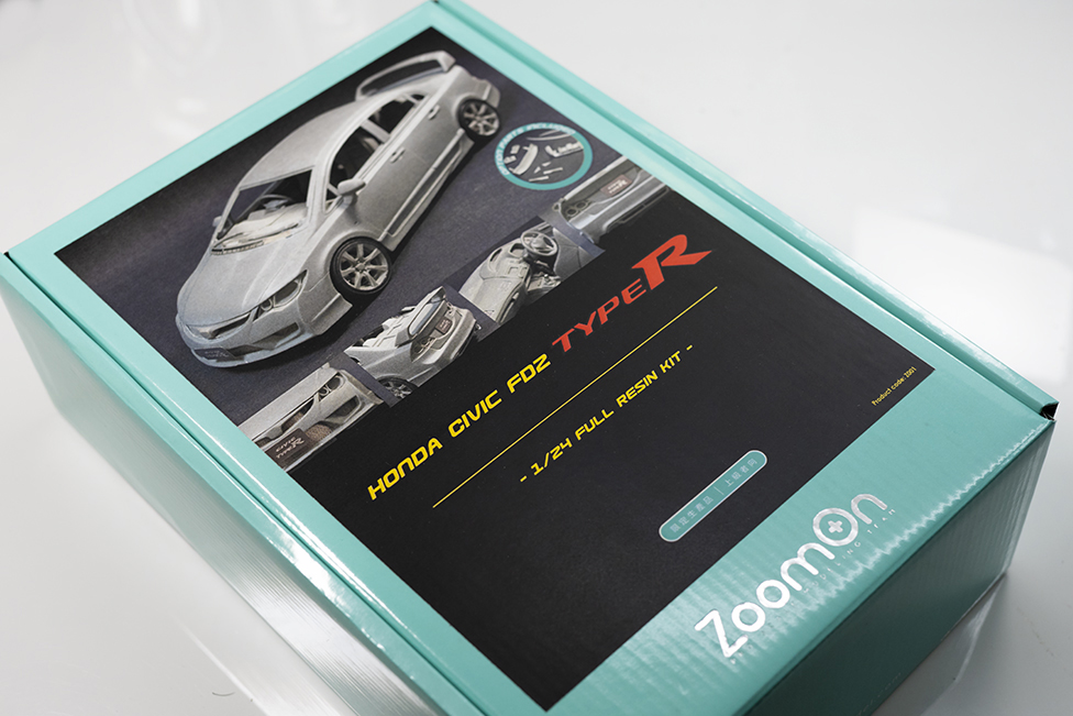 ZoomOn Honda Civic FD2 Type R (FD2R) 1/24 Full Resin Model Kit Unboxing ZoomOn Honda Civic FD2 Type R (FD2R) 1/24 Full Resin Model Kit Unboxing