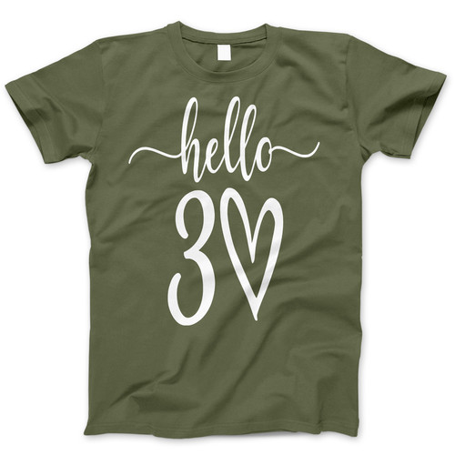 Photograph of four blank t-shirts greys beige and army green. Clipping path included. Ready for your.jpg