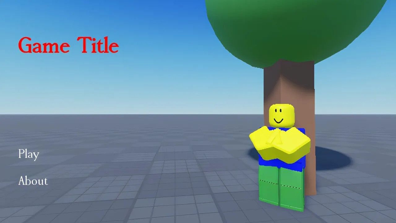 Roblox Menu with Cursor-Based Camera