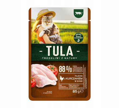 Karma dla kota mokra Tula fileciki z wolowina w sosie 85g saszetka.jpg