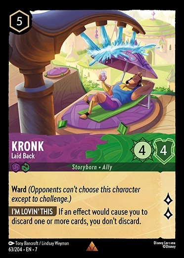 63 204 EN 7 Kronk Laid Back LQ Lorcana Player.jpg.jpg