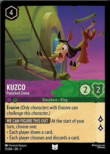 71 204 EN 7 Kuzco Panicked Llama Lorcana Player.jpg.jpg