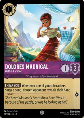 78 204 EN 7 Dolores Madrigal Within Earshot LQ Lorcana Player.jpg.jpg