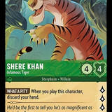 92-204-EN-7 - Shere Khan - Infamous Tiger - LQ - Lorcana Player