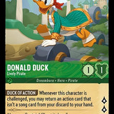 98-204-EN-7 - Donald Duck - Lively Pirate - LQ - Lorcana Player