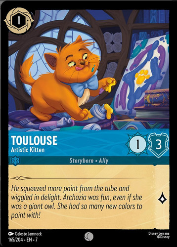 165 204 EN 7 Toulouse Artistic Kitten Lorcana Player.jpg.jpg