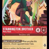 128-204-EN-7 - Stabbington Brother - With a Patch - LQ - Lorcana Player