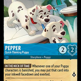 167-204-EN-1 - Pepper - Quick-Thinking Puppy - LQ - Lorcana Player