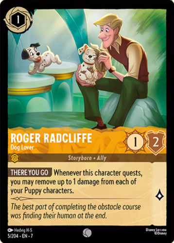 5 204 EN 7 Roger Radcliffe Dog Lover LQ Lorcana Player.jpg.jpg