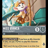 195-204-EN-7 - Miss Bianca - Unwavering Agent - LQ - Lorcana Player
