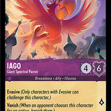 49-204-EN-7 - Iago - Giant Spectral Parrot - LQ - Lorcana Player