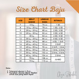 Size Chart Baju