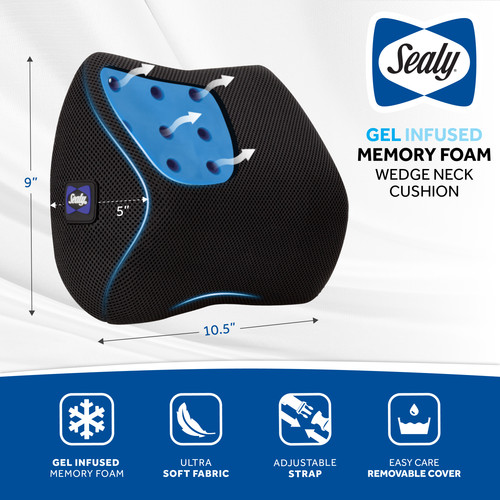 SL11093 Gel Infused Wedge Neck Cushion (Black) AMZ 5.jpg
