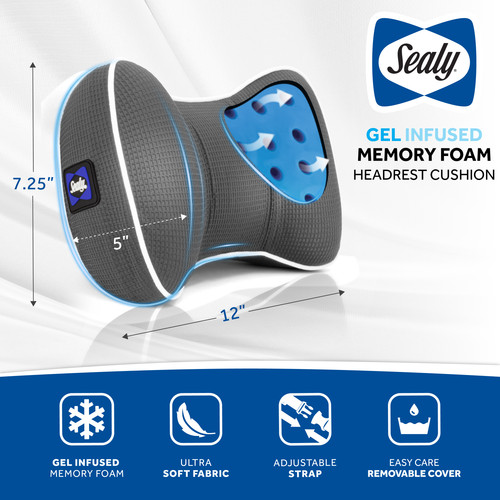 SL11096 Gel Infused Headrest Cushion (Gray) AMZ 7.jpg
