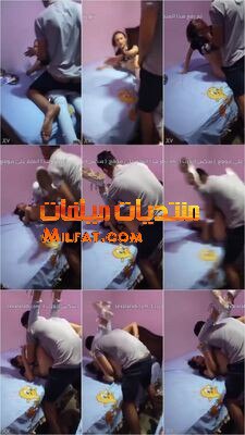 شاب منحرف جايب حبيبته الأوزي البيت هاج عليها فضل وراها لحد ما قلعها وناكها وبيصورها تصوير مخفي