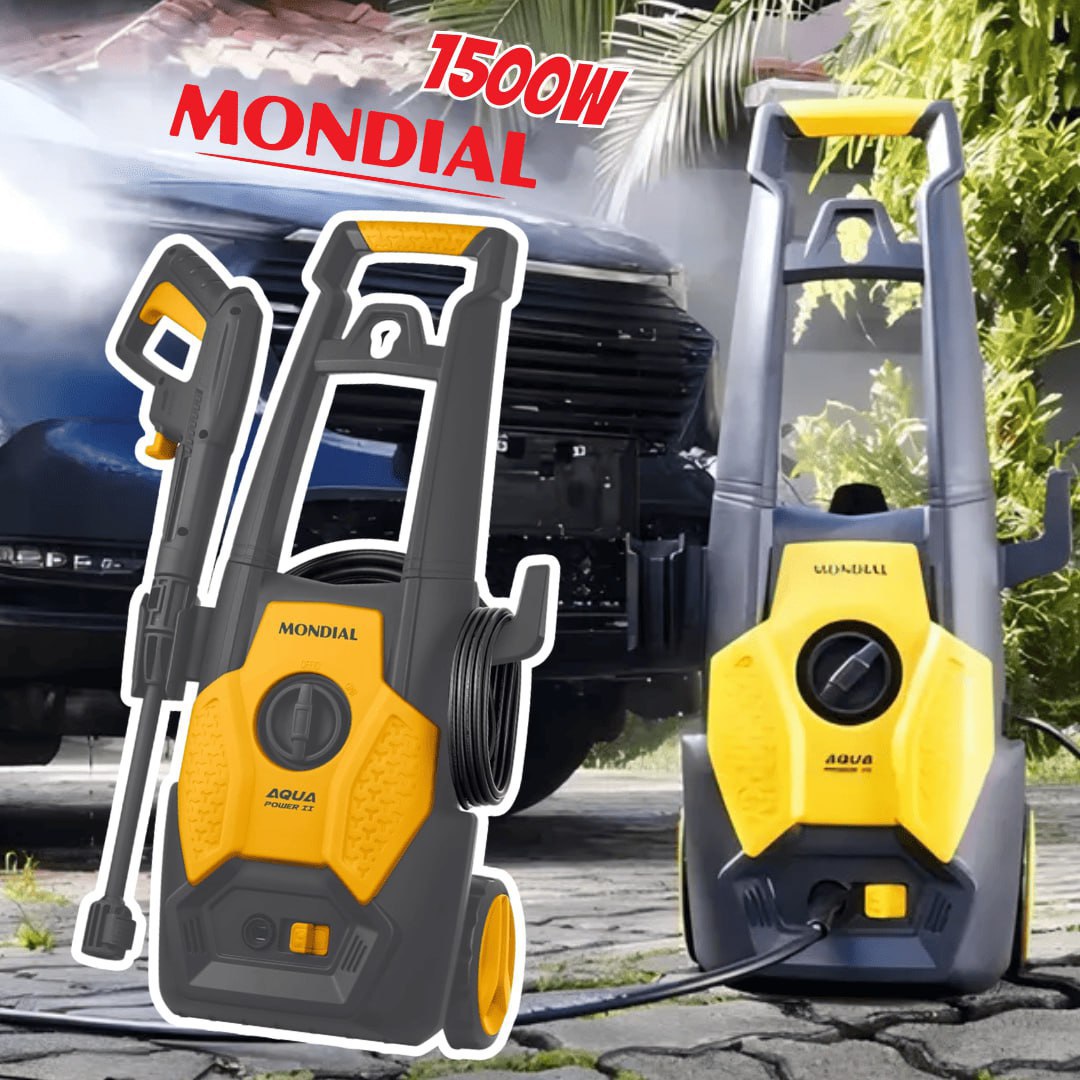 Lavadora de Alta Pressão Aqua Power II, Mondial, Cinza/Amarela, 1500W, 220V – LAP-02-GY
