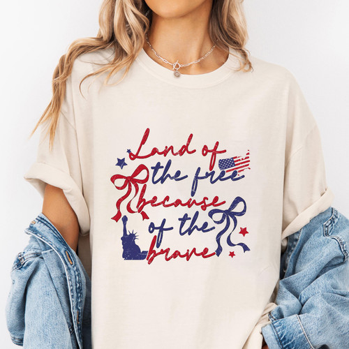 101. Mockup t shirt MK 1Mockup 2Land Of The Free Because Of The Brave.jpg