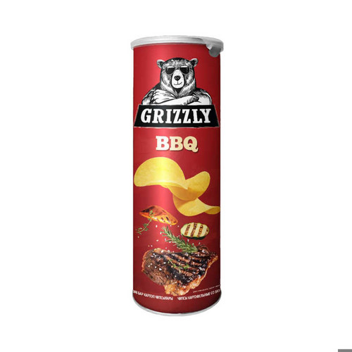 6917554960299 ЧИПСЫ  GRIZZLY СО ВКУСОМ BBQ 130 Г РЕТ. .jpg