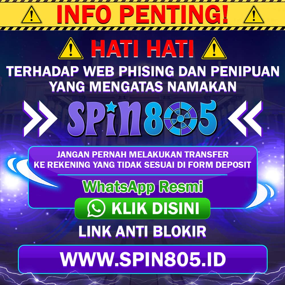 SPIN805: Link Situs Slot Resmi Terlengkap Mudah Jackpot 2025