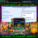BIOBOLA  - JACKPOT DI GAMEJURASSIC KINGDOM SEBESAR RP 18JT DIBAYAR LUNAS