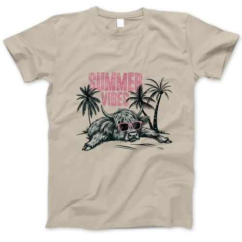 Photograph of four blank t-shirts greys beige and army green. Clipping path included. Ready for your.jpg