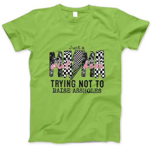 Photograph of four blank t-shirts greys beige and army green. Clipping path included. Ready for your.jpg