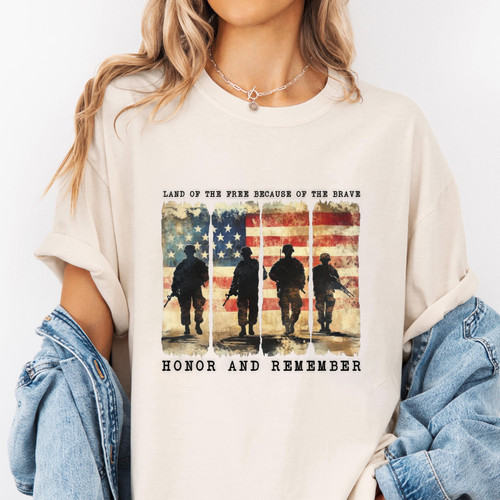 101. Mockup t shirt MK 1Mockup 2Land of the brave Black.jpg