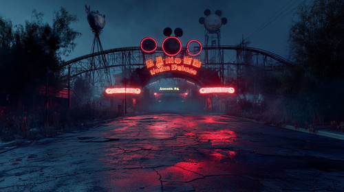 sang128 A dark abandoned disney amusement park entrance at mi e607258e 9685 4e58 982d f2442a2924e8 2.png
