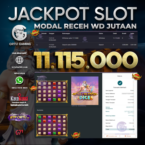 DIBAYAR LUNASSSS !! 🔥🔥🔥BERHASIL MERAIH JACKPOT di PRAGMATlC PLAY GATES OF OLYMPUS  WITHDR4W 11.11.png