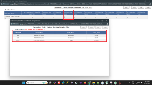 R1 R5. Mis Report Secondary order unique count 'UPC Count' is showing wrongly.png