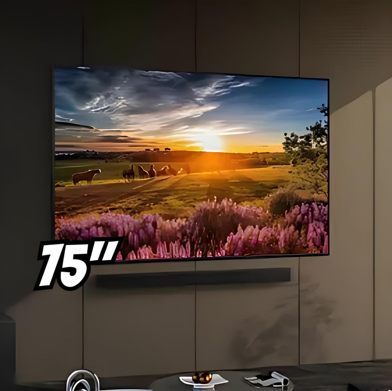 Smart TV 75″ 4K UHD QLED SAMSUNG 75Q60DA Wi-Fi – Bluetooth Alexa 3 HDMI 2 USB