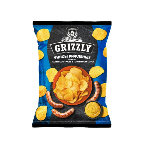 4870235680843 ЧИПСЫ GRIZZLY КОЛБАСКИ ГРИЛЬ 110 Г ПАК.jpg